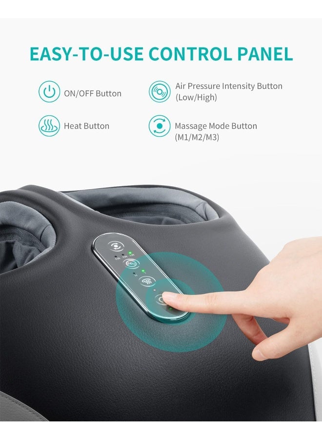 Nekteck Foot Massager With Heat, Deep Kneading Shiatsu Foot Massager With Air Compression - Image 5